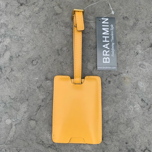 BRAHMIN Leather Luggage/ID Tag - Picture 2 of 3
